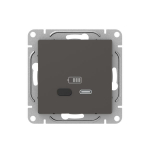 Механизм розетки USB-С, быстрая, мокко Эпика EKF