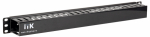 Кабельный органайзер 19" пластиковый с крышкой 1U глубина 60мм черный ITK (1/10) Кабельный органайзер 19" пластиковый с крышкой 1U глубина 60мм черный ITK (1/10)