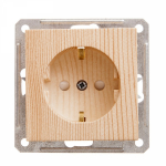 Розетка 1гн с З/К шторки с/у сосна механизм 16А W59 Systeme Electric  (1/20)