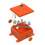 Коробка металлическая огнестойкая 70-0360-FR2.5-8 Е15-Е120 110х110х65 Промрукав