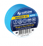 Лента самоклеющаяся изоляционная 5м синяя/голубая до 80°C Safeline Лента самоклеющаяся изоляционная 5м синяя/голубая до 80°C Safeline