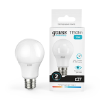 Лампа светодиод 12Вт груша А60 Е27 4100К 1150Лм Gauss Elementary (1/10/40) Лампа светодиод 12Вт груша А60 Е27 4100К 1150Лм Gauss Elementary (1/10/40)