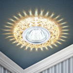 Светильник декор cо светодиод подсветкой MR16 шампань DK LD4 CHP/WH ЭРА (1/50) Светильник декор cо светодиод подсветкой MR16 шампань DK LD4 CHP/WH ЭРА (1/50)