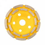 Чашка алмазная шлифовальная 2-ряд 125х22.2 мм Kranz Чашка алмазная шлифовальная 2-ряд 125х22.2 мм Kranz