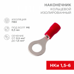 Наконечник кольцевой НКИ 1,5-6,5 красный 0,5-1,5мм REXANT (100/100/18000)