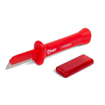 Нож монтерский диэлектрический с частично изолированным прямым лезвием НМИ-15 Практик КВТ (1/20/100) Нож монтерский диэлектрический с частично изолированным прямым лезвием НМИ-15 Практик КВТ (1/20/100)