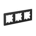 Рамка 3гн карбон/дымчатый черный AtlasDesign AIR Systeme Electric (1/5)