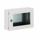 Корпус распред. шкафа 1двер. сталь серый 600мм 400мм 200мм с монтажной платой IP66 DKC