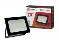 Прожектор светодиод 70Вт 6500К 6300Лм черный IP65 СДО-7 IN HOME (1/20) Прожектор светодиод 70Вт 6500К 6300Лм черный IP65 СДО-7 IN HOME (1/20)