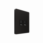 Systeme Infinity, Розетка информационная С/У RJ-45 кат.5e 2-я, Полярная ночь Systeme Infinity, Розетка информационная С/У RJ-45 кат.5e 2-я, Полярная ночь
