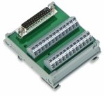 Модуль интерфейса на DIN-рейку разъём D-Sub 2А 125В Wago Модуль интерфейса на DIN-рейку разъём D-Sub 2А 125В Wago