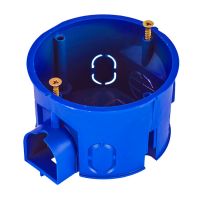 Коробка подрозетник С3М3 евро с/у в бетон синий (блочный) IP30 68х45 GUSI ELECTRIC (1/200)