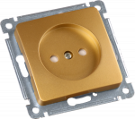 Розетка HEGEL 1-мест. механизм с накладкой без З/К скр. уст-ки16А 220-250В со шторками IP00 цвет золото Розетка HEGEL 1-мест. механизм с накладкой без З/К скр. уст-ки16А 220-250В со шторками IP00 цвет золото