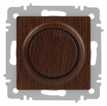 Светорегулятор 600Вт поворотный с/у венге 6-401-10 Accent Intro (1/10/200)