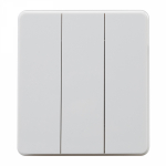 Выключатель 3кл с/у перламутр механизм с рамкой MIELE ROUND KRANZ (1/100)