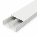 Кабель-канал монтажный 2000x30x10мм пластик белый 1 перегород. ПРОМРУКАВ