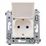 Розетка 1гн с З/К с крыш. шторки с/у белое облако механизм 16А IP41 Avanti ДКС (1/1/10) Розетка 1гн с З/К с крыш. шторки с/у белое облако механизм 16А IP41 Avanti ДКС (1/1/10)