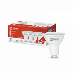 Лампа светодиодная LED-JCDRC-VC 4PACK 11Вт 230В GU10 6500К 990Лм (4шт./упак) IN HOME Лампа светодиодная LED-JCDRC-VC 4PACK 11Вт 230В GU10 6500К 990Лм (4шт./упак) IN HOME