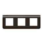 Рамка 3-пост. цвет черный матовый, пластик горизонтальная, Mosaic Legrand Рамка 3-пост. цвет черный матовый, пластик горизонтальная, Mosaic Legrand