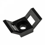 Площадка под винт для крепления стяжки 29x15 черная (100шт/упак) REXANT (10/10/50)