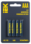 Элемент питания аккумулятор Ni-MH HR03 (AAA) 1100 mAh 4шт GREEN IEK (1/10) Элемент питания аккумулятор Ni-MH HR03 (AAA) 1100 mAh 4шт GREEN IEK (1/10)