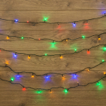 Гирлянда "Твинкл Лайт" 6 м, черный ПВХ, 40 диодов, цвет мультиколор IP20 Neon-Night (1/1/50)