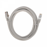Патч-корд S/FTP REXANT категория 6A (10G), RJ45-RJ45, неэкранированный, 28AWG, LSZH, серый, 3 м
