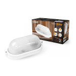 Светильник НБП IP54 280*160*108 овал под лампу Е27 max 100Вт, Gauss 1/8 Светильник НБП IP54 280*160*108 овал под лампу Е27 max 100Вт, Gauss 1/8