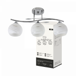 Светильник потолочный линейный под лампу AURA PERLA-3E27-LWC 3хЕ27 матовый плафон, хром IN HOME Светильник потолочный линейный под лампу AURA PERLA-3E27-LWC 3хЕ27 матовый плафон, хром IN HOME