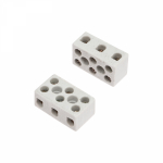 Клеммная колодка 40мм 3x2 1.5-4мм² 5А 400В керамика белый REXANT Клеммная колодка 40мм 3x2 1.5-4мм² 5А 400В керамика белый REXANT