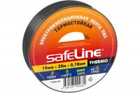 Изолента черная 19/20 толщина 0,18мм термостойкая THERMO SAFELINE (10/10/200) Изолента черная 19/20 толщина 0,18мм термостойкая THERMO SAFELINE (10/10/200)