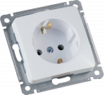 Розетка 1гн с З/К с/у белый механизм 16А Master Hegel (1/18/18) Розетка 1гн с З/К с/у белый механизм 16А Master Hegel (1/18/18)