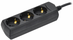 Удлинитель 3гн с З/К 3м черный 10А ПВС 3x1 У03 GENERICA IEK (1/40) Удлинитель 3гн с З/К 3м черный 10А ПВС 3x1 У03 GENERICA IEK (1/40)