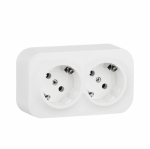 Розетка 2гн с З/К шторки о/у белый 16А IP20 Quteo Legrand (1/10) Розетка 2гн с З/К шторки о/у белый 16А IP20 Quteo Legrand (1/10)