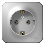 Розетка 1гн с З/К о/у алюминий изол.пласт. 16А IP20 Blanca Schneider Electric Розетка 1гн с З/К о/у алюминий изол.пласт. 16А IP20 Blanca Schneider Electric