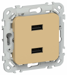 FLITE Роз. USB AA 2,1А РЮ-2-ФлШм ш/а IEK