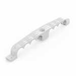 Держатель труб для прямого монтажа двусторонний на 8 мест серый d20 (20шт/120шт уп/кор) Промрукав