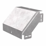 Угол д/листового кабель.лотка 90° вертикально ниспадающий без разъема/соединителя сталь светло-серый ПРОМРУКАВ