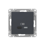 Механизм розетки USB-С, быстрая, графит Эпика EKF Механизм розетки USB-С, быстрая, графит Эпика EKF