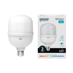 Лампа светодиод 42Вт дрл/дрв T120 Е27 3600Лм 4000К Gauss Elementary 1/12