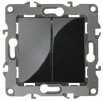 Выключатель 2кл с/у чёрный механизм 12-1104-06 Эра12 ЭРА (1/10) Выключатель 2кл с/у чёрный механизм 12-1104-06 Эра12 ЭРА (1/10)