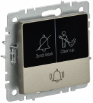 BRITE Кнопка звонка с инд. отел. 10А ВС10-1-9-БрШ шамп. IEK BRITE Кнопка звонка с инд. отел. 10А ВС10-1-9-БрШ шамп. IEK