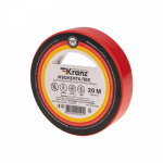 Изолента красная 15/20м толщина 0,13мм ПВХ KRANZ (10/10/200) Изолента красная 15/20м толщина 0,13мм ПВХ KRANZ (10/10/200)