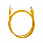 Патч-корд U/UTP REXANT категория 5e, RJ45-RJ45, неэкранированный, 26AWG, LSZH, желтый, 1 м