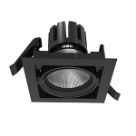 Светодиодный светильник VARTON DL-Tetris поворотный 35° 165х165х140 мм 25 Вт 3000 K IP20 RAL9005 черный матовый