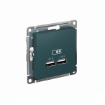 Розетка 2гн USB+USB с/у изумруд механизм AtlasDesign Systeme Electric (1) Розетка 2гн USB+USB с/у изумруд механизм AtlasDesign Systeme Electric (1)