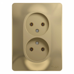 Розетка 2гн без З/К с/у титан в сборе 16А Glossa Systeme Electric (1/15/90) Розетка 2гн без З/К с/у титан в сборе 16А Glossa Systeme Electric (1/15/90)