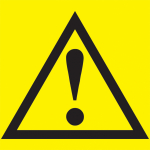 Наклейка самоклеющаяся "Внимание опасность" 150х150мм IEK (1/10)