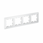 Рамка 4гн лотос/дымчатый белый AtlasDesign AIR Systeme Electric (1/5)