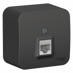 Розетка 1гн комп RJ45 о/у антрацит изол.пласт. кат.5е IP20 Blanca Systeme Electric (1/12)